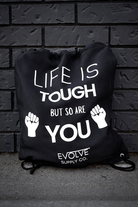 Sac à cordon "La vie est dure"