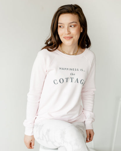 Women's Cottage Crew Sweatshirt, Ballet Pink