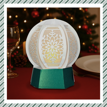 CrafTreat DIY Paper Lanterns - Snowglobe