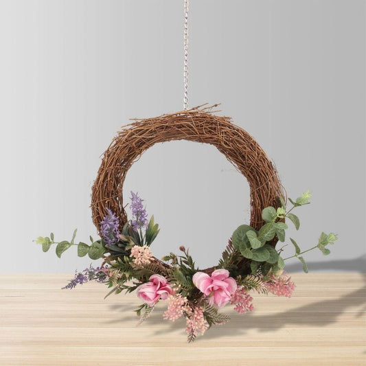 Couronne florale artificielle Rosalie 50 cm