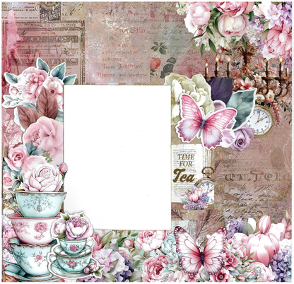 3Quarter Designs Positivi-Tea 12x12 Design Paper & Diecuts Set