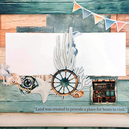 3Quarter Designs Maritime Tides 12x12 Scrapbook Collection
