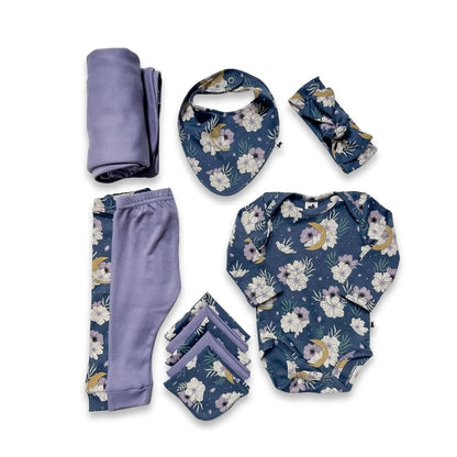 Bamboo Baby Capsule Gift Box | Celestial Floral & Dusty Lilac