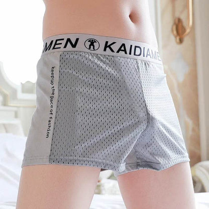 Men's Ice Silk Mesh Breathable KAIDIAMEN Boxers underwear