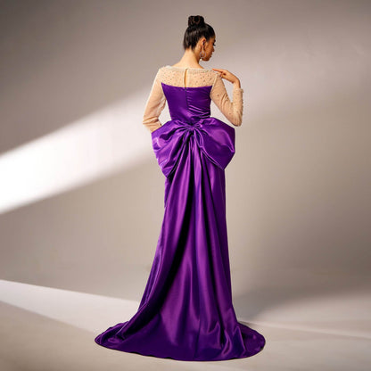 Long Sleeve Evening Party Dress