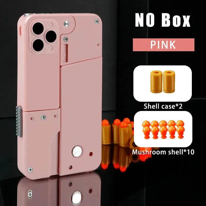 mobile phone shape folding soft bullet gun toy