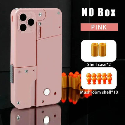mobile phone shape folding soft bullet gun toy