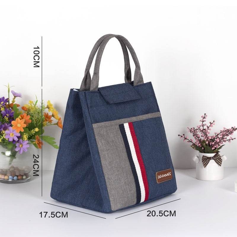 Women Fashion Thermal Insulated Denim Work Lunch Bag