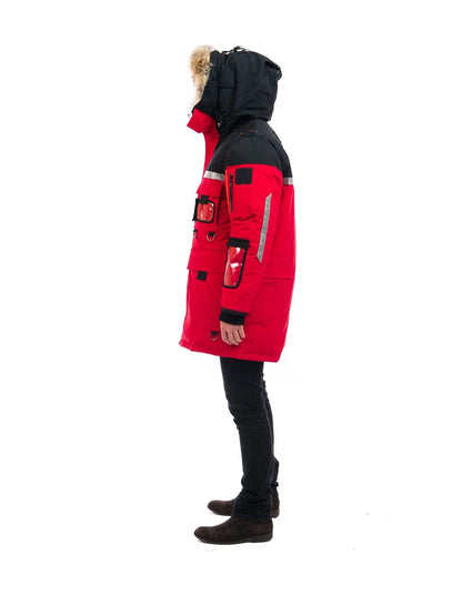 Outdoor Survival Canada OSC Mission Parka Unisex -60°C Down Parka RED Medium - ON DISPLAY