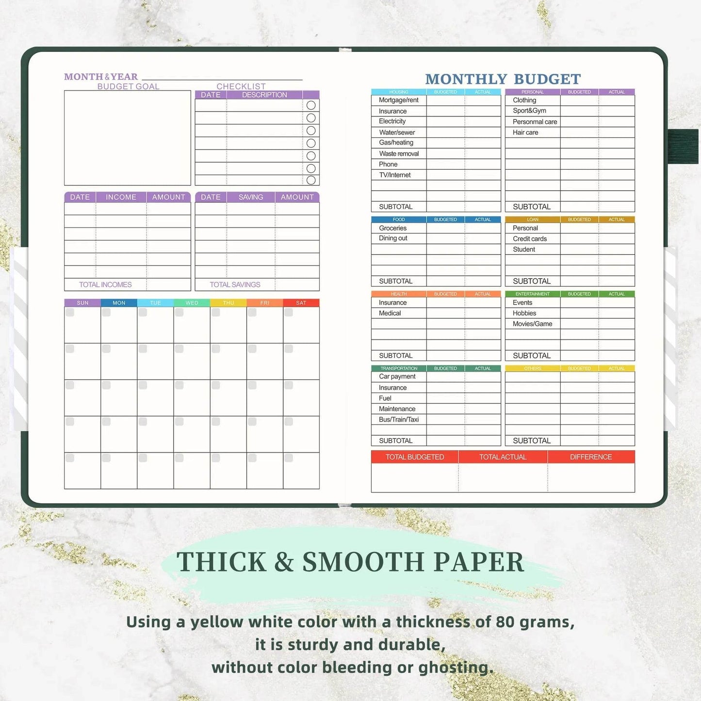 Amazon A May Plan Cash Budget Planner Week Plan English Foreign Trade Notebook