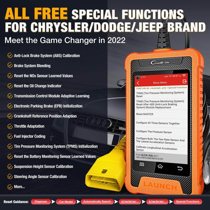 US EU Warehouse Launches CRE Full System Diagnostic Tool For Chrysler And OBD2 Code Reader Car Scanner For JEEP And DODGE