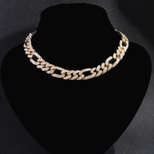 Chaîne maille cubaine 18 carats