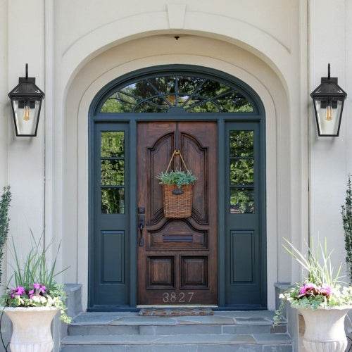 Modern Outdoor Waterproof Wall Lights fixture Support Many Types Of Bulb-2 Packs