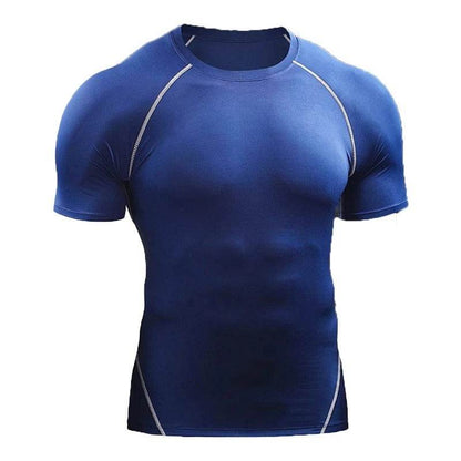 Quick Drying Men Short Sleeve Exercise Running Workout T-shirt Top