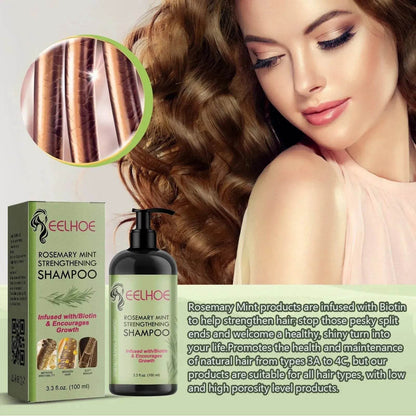 EELHOE Rosemary Mint Strengthening and Growth Shampoo Biotin Infused