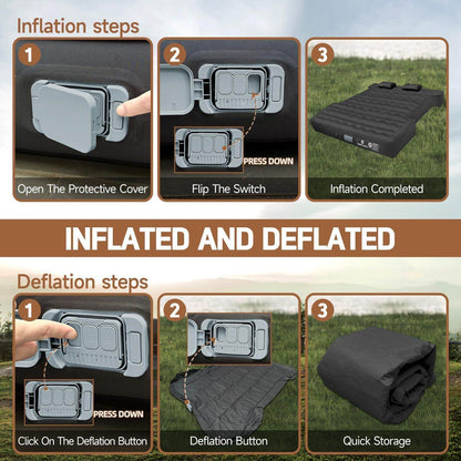 Matelas gonflable de camping pour camionnette (6,0-6,5 pieds)