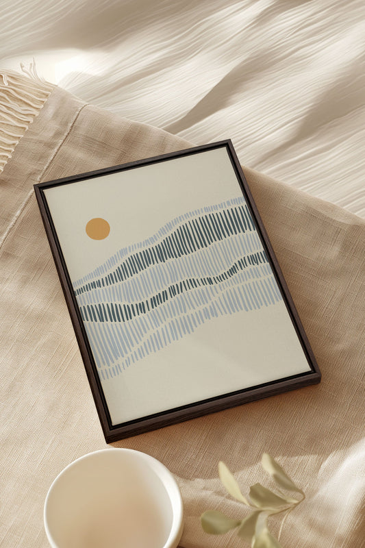 VAGUES, Œuvre sur toile tendue