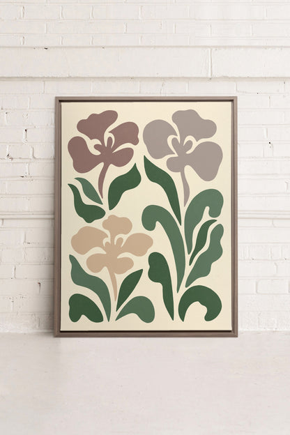 PÉTALES BEIGE, toile imprimée