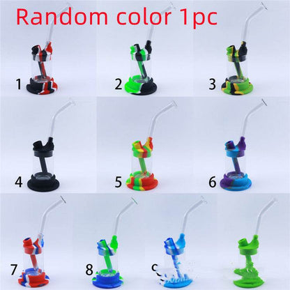 Long Mouth Glass Hookah Food Grade Silicone