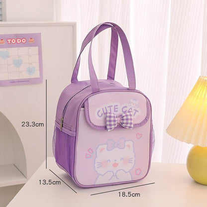 Portable Kids Preschool Cute Cartoon Lunch Bag