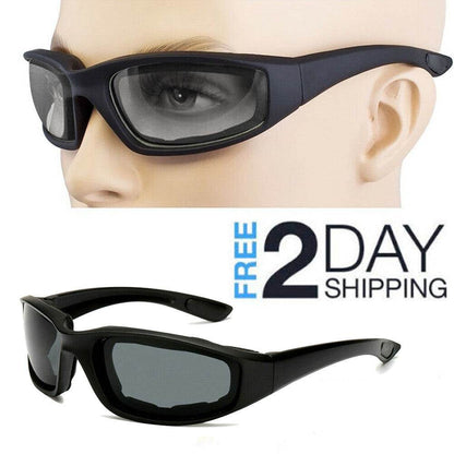 Lunettes de soleil de cyclisme Chopper Lunettes de sport de plein air pour hommes Protection UV400 enveloppante pour la pêche Lunettes de conduite Verres gris coupe-vent