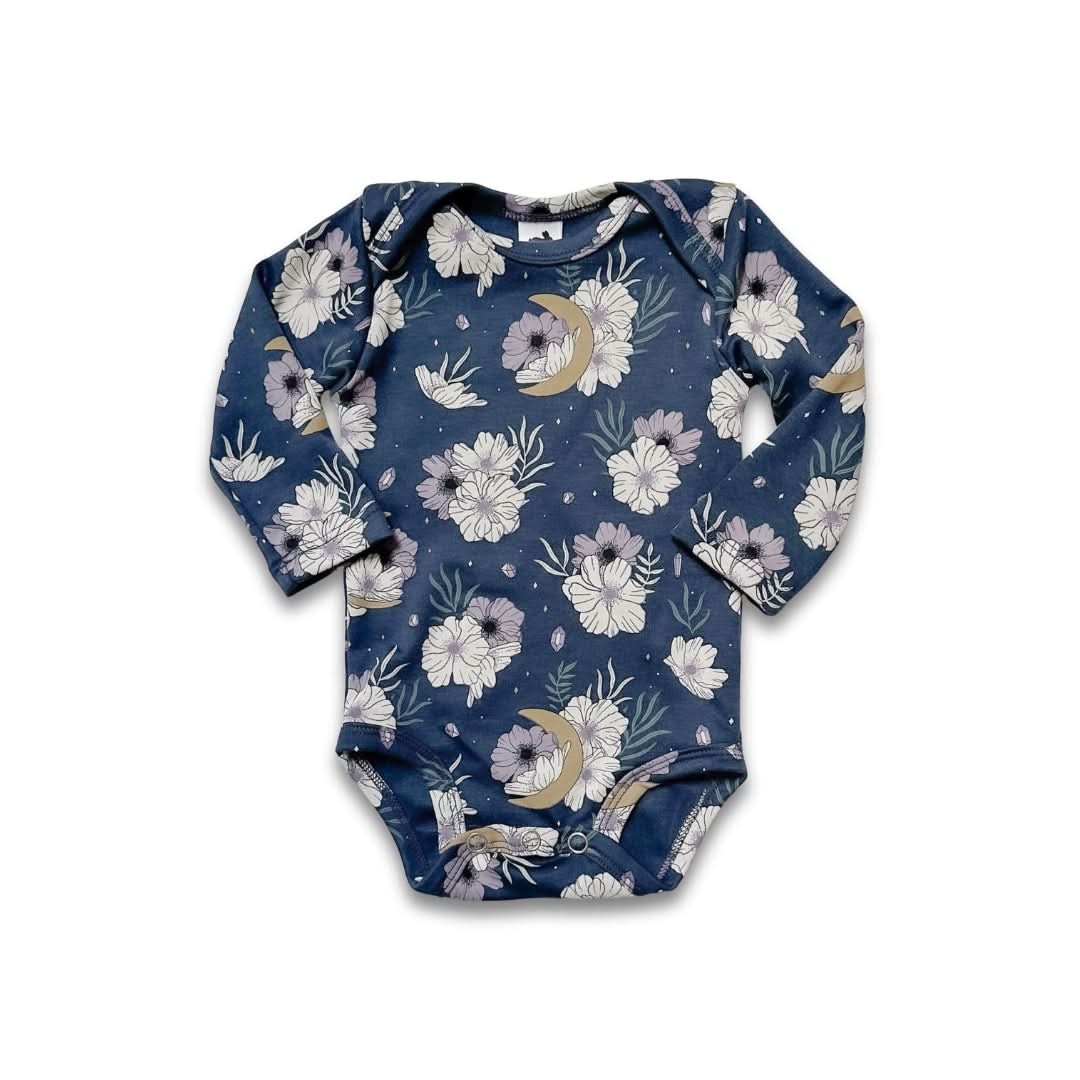 Bamboo Baby Long-Sleeved Onesie | Night Sky