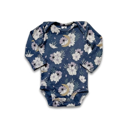 Bamboo Baby Long-Sleeved Onesie | Night Sky