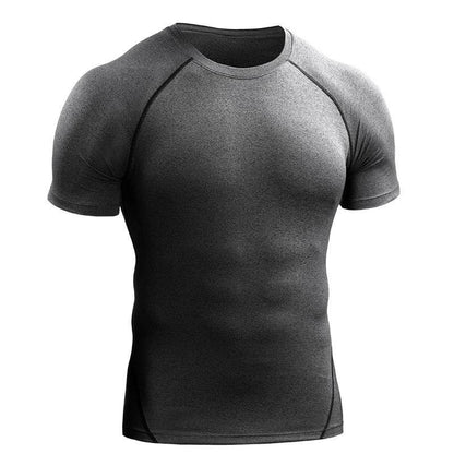 Quick Drying Men Short Sleeve Exercise Running Workout T-shirt Top