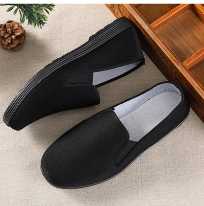 Men's Warm Velvet-Lined Cotton Casual Shoes