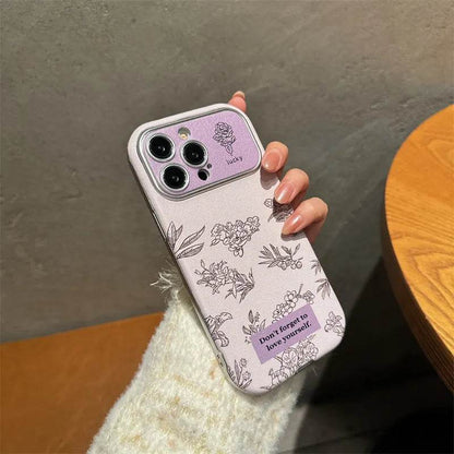 Women Feminine Floral Printed Silicone iphone case