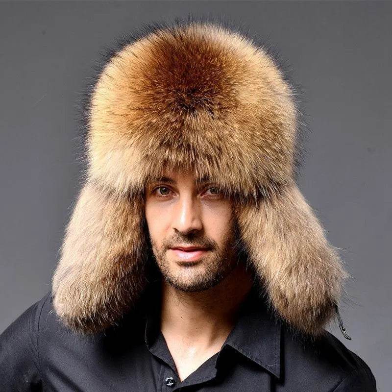 Bonnet cache-oreilles – Chapeau d'hiver chaud en cuir artificiel coupe-vent