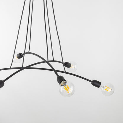 HELIX Black Minimalist Pendant Light 6  (Clearance)