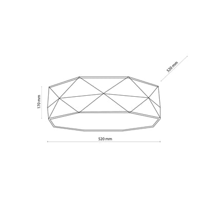 KANTOOR Beige Modern Flush Mount Light