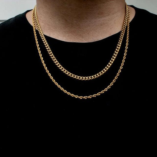 Collier ras du cou à maillons torsadés