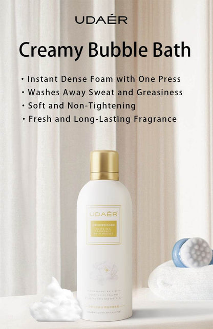 UDAER Cream Bubble Bath Hydrating Shower Gel Gentle Cleansing Body Wash