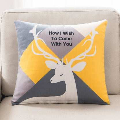 Cute Decorative Throw Pillow – Soft Plush Sofa Cushion for Living Room, Bedroom & Bedside