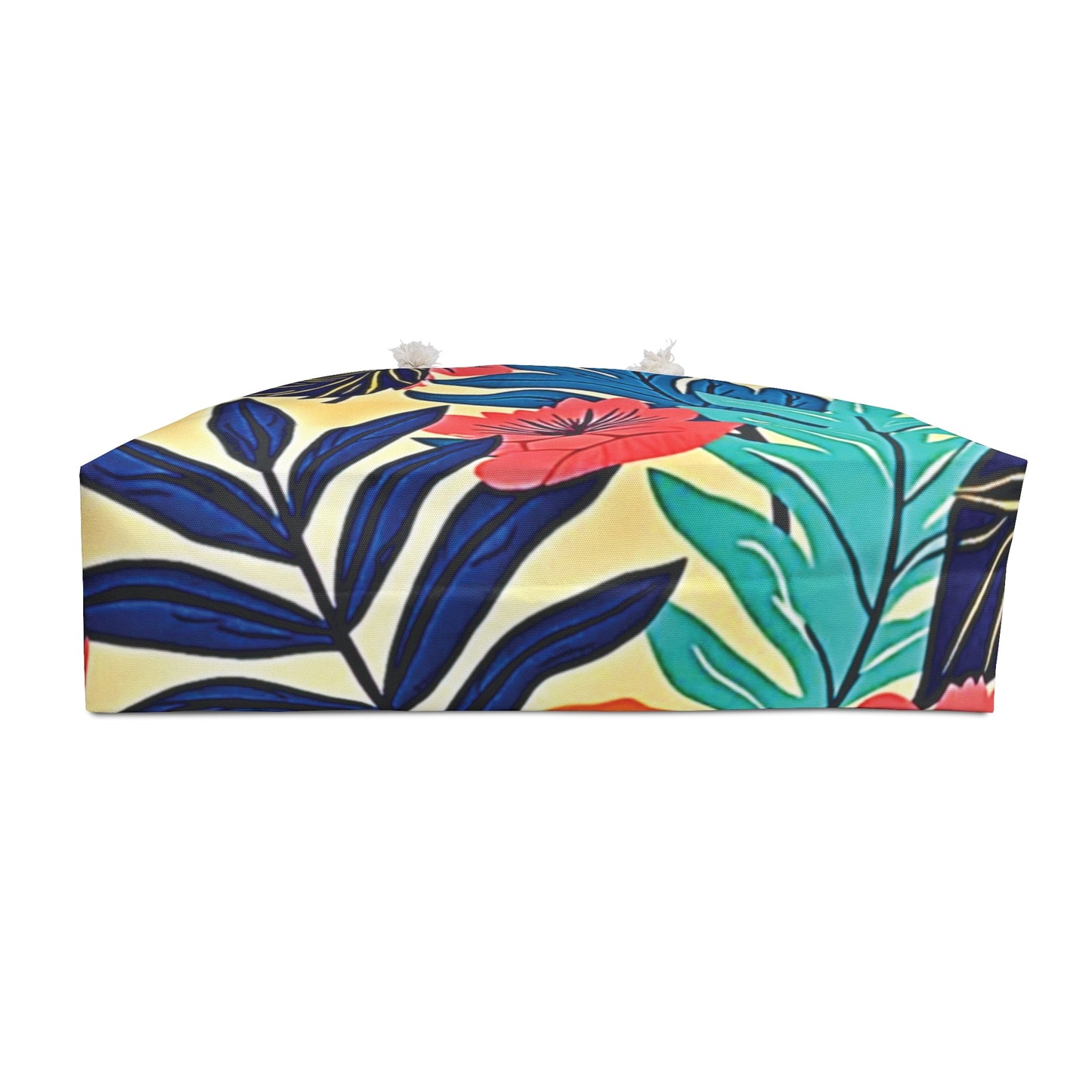 Tropical Floral Weekender Bag | Large Beach Tote, Vacation Bag