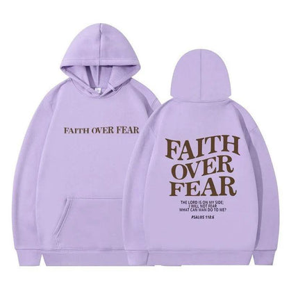 Nouveau sweat à capuche unisexe Faith Fear imprimé