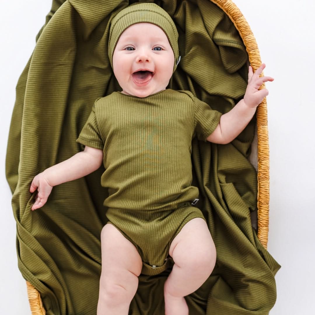 Baby Bamboo Onesie | Palm Fronds