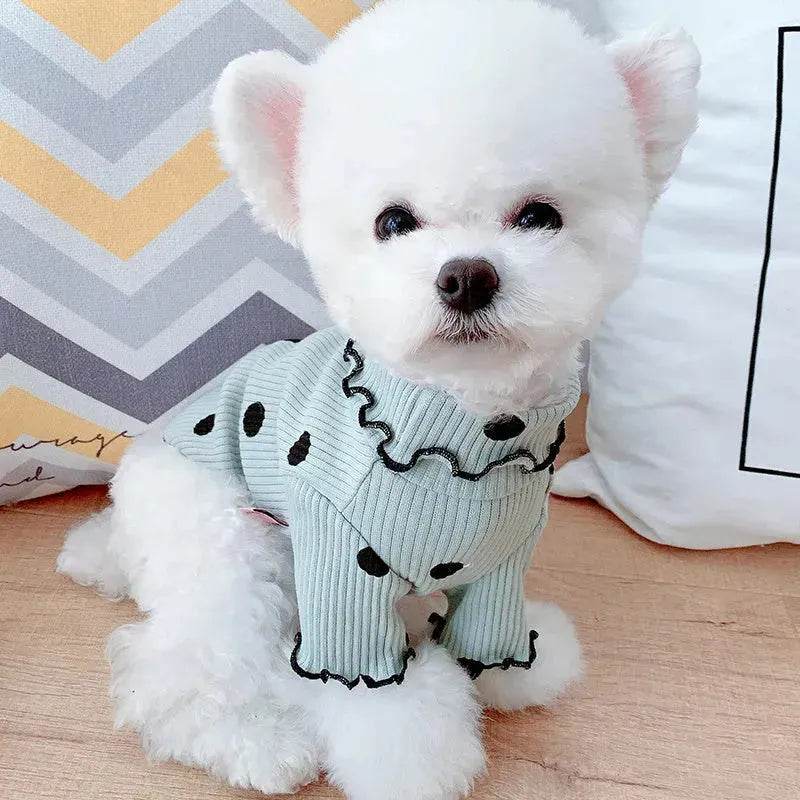 Fleece Turtleneck Shirt for Pets Dog Cat apparels for Fall and Winter