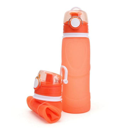 Foldable silicone Travel Hydrating water bottle