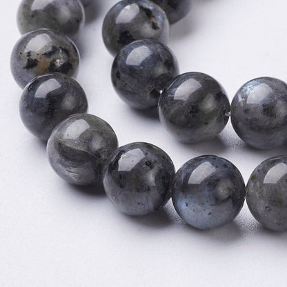 Larvikite Gemstone Beads