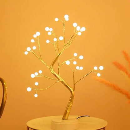 Led Copper Wire Light Bedroom Desk Table Light