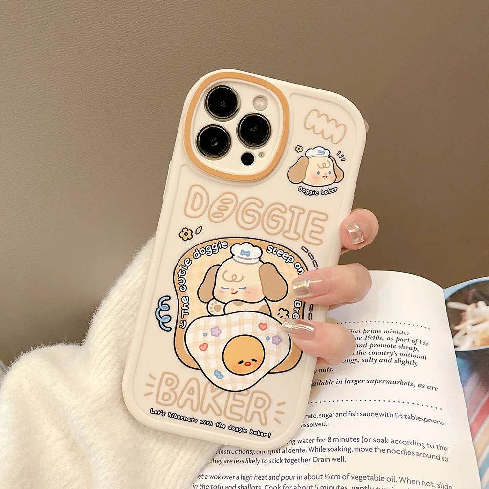 TPU Frosted Silicone Cartoon iphone Case