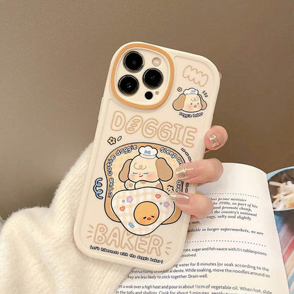 TPU Frosted Silicone Cartoon iphone Case