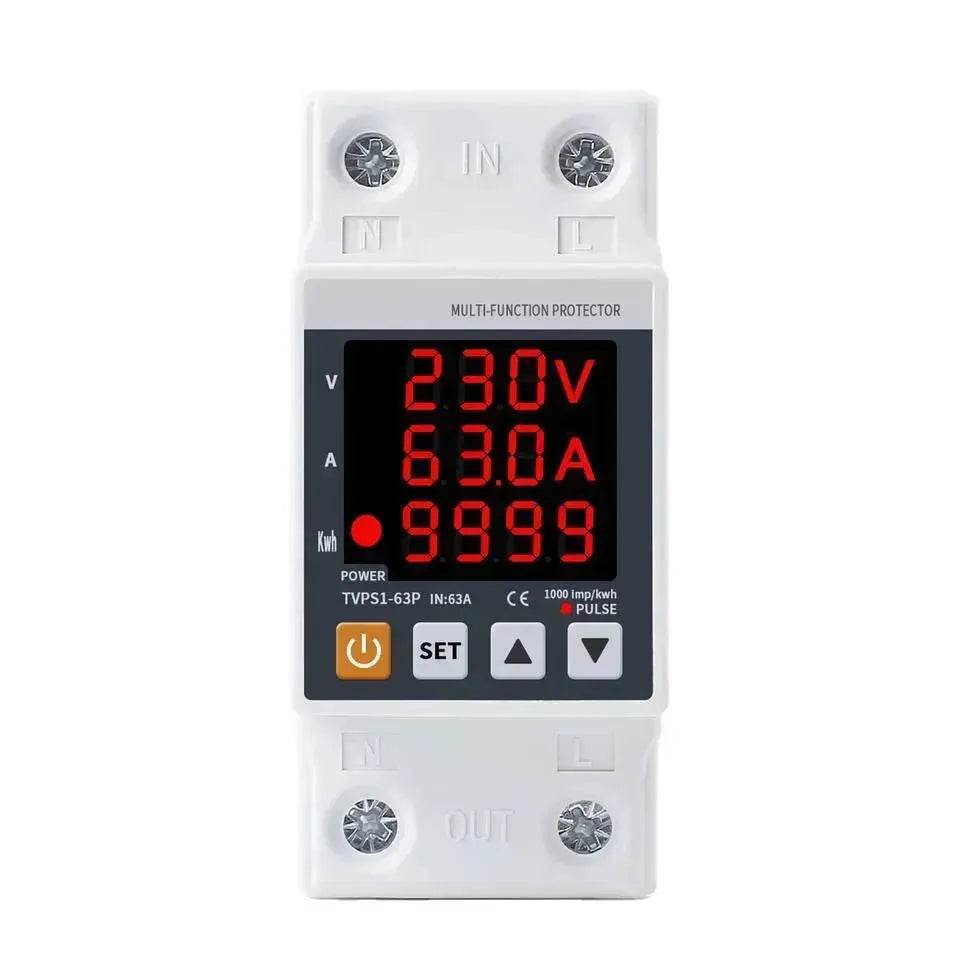 63A Rail Adjustable Voltage Regulator Power Surge Protector