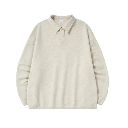 Fall And Winter Oversized Lapels Fleece Sweatshirt Pullover Top for men