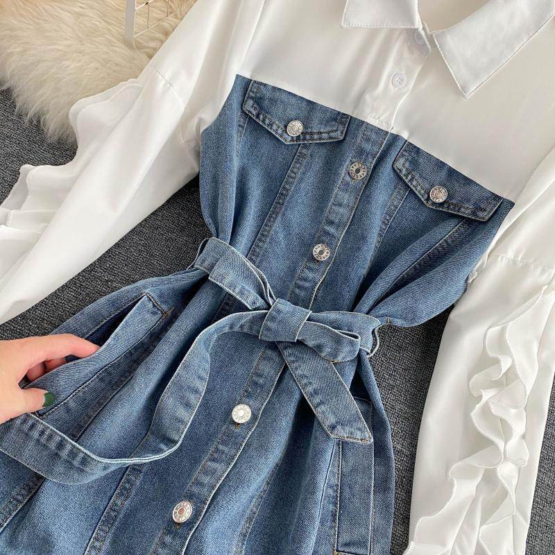 New Fashion Retro denim dress