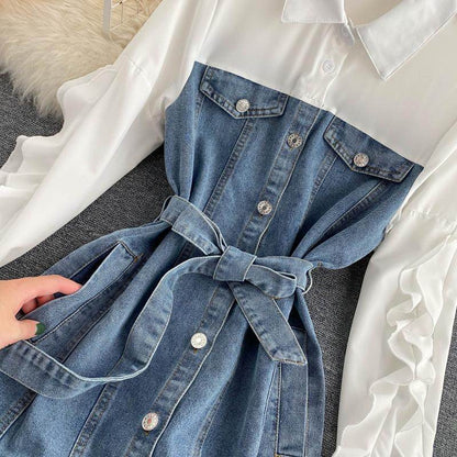 New Fashion Retro denim dress