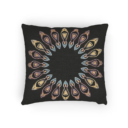 Geometric Pattern Woven Pillow | Decorative Throw Cushion
